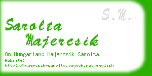 sarolta majercsik business card